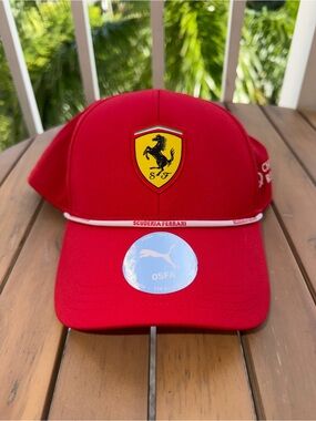 Red Ferrari Puma SnapBack NWT